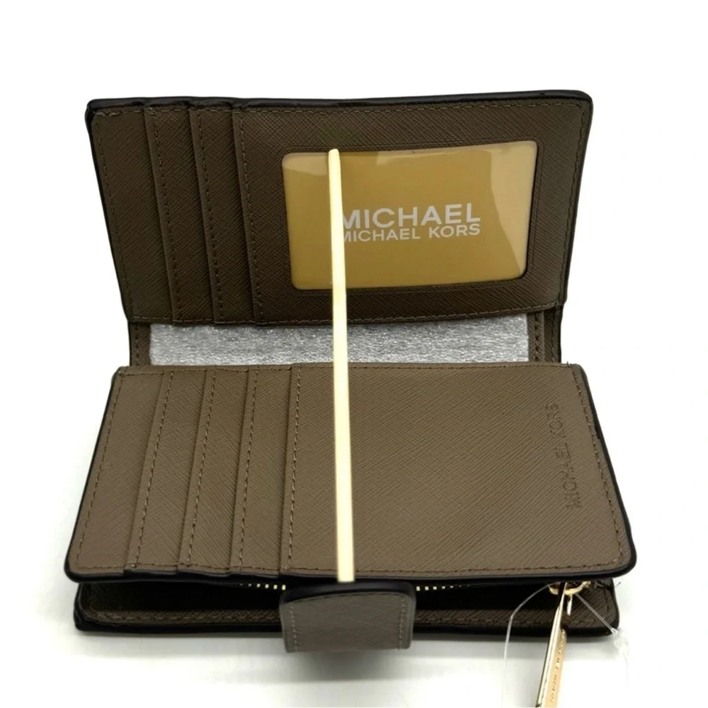 Michael Kors Medium Bifold Zip Chain Wallet Dusk